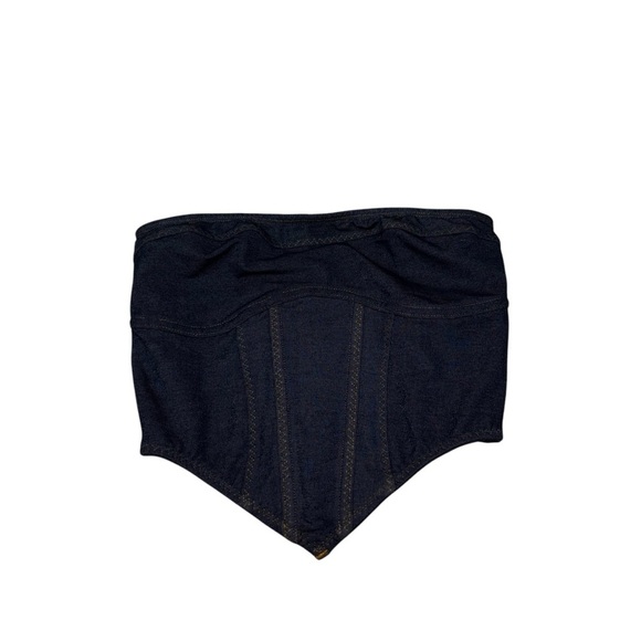 Urban Outfitters Out from Under Women's S Small Done up in Denim Corset Top NWT - Picture 5 of 11